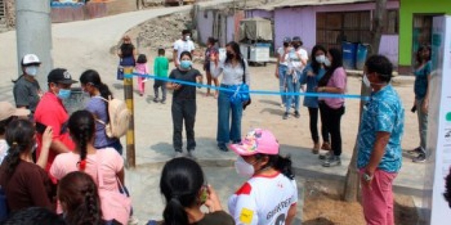 Proyecto Reinicia Tu Barrio inaugura parque principal del asentamiento humano El Mirador II, en San Juan de Miraflores